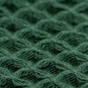 100% Organic Cotton Hair Drying Waffle Towel Wrap for Women | Absorbent & Quick Dry Head Turban for Wet Hair in Shower Sauna Spa, Extra Large for Long Straight Curly Plopping Button (Green, 1 PACK) view 4