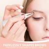 Eyebrow Facial Hair Remover for Women: Rechargeable 2 in 1 Face Shavers and Eyebrow Trimmer - Painless Electric Hair Removal Device for Face Eyebrows Lips Peach Fuzz with Light view 3