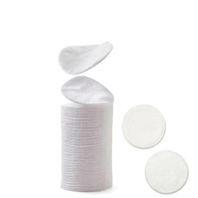 100Pcs Facial Pads Round Shape Face Cleansing Pads for Makeup Removing Blending and Skin Toner Applying (5cm)