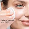 100Pcs Facial Pads Round Shape Face Cleansing Pads for Makeup Removing Blending and Skin Toner Applying (5cm) view 2