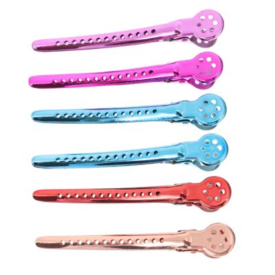 balacoo 6pcs Non-slip Hair Sectioning Clips for Professional Hair Cutting Durable Styling Accessories for Barbers and Home Use Lightweight Design with No Marking Feature