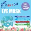 USA Merchant - 2PCs Cold & Hot Eye Therapy Mask, Cooling Eye Mask for Dry Eyes, Headaches, Eye Stress, Dark Cicles, Reusable Cold Compress and Refresh (2 PK Eye Mask) view 2