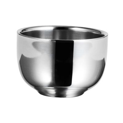balacoo 3pcs Stainless Steel Barber Shaving Bowl Capacity Shaving Lather Bowl for Men Shave Soap Container