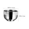 balacoo 2pcs Men Shaving Brush Bowl Stainless Steel Shaving Soap Bowl Barber Tool Travel-friendly Easy Bubble Comfortable Shave view 4
