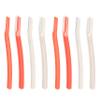 ChaosssCo Facial Fuzz-Free Razor, Eyebrow Trimmer Professional Exfoliating Dermaplaning Tool, Peach Fuzz Shaver and Multipurpose Home Skin Care for Women (Pack of 8, 4 Orange and 4 Gray) view 1