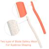 ChaosssCo Facial Fuzz-Free Razor, Eyebrow Trimmer Professional Exfoliating Dermaplaning Tool, Peach Fuzz Shaver and Multipurpose Home Skin Care for Women (Pack of 8, 4 Orange and 4 Gray) view 2