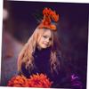 CHILDWEET Pumpkin Headband Witch Hat Orange Halloween Headband Hair Band Adult Party Hair Decor view 4