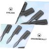 balacoo 6pcs Folding Stainless Steel Brow and Eyelash Comb Ergonomic Eyelash Separator Brush for Precise Makeup Application Portable Beauty Tool for Travel and Daily Use view 4