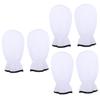 Balacoo 3 Pairs Exfoliating Hand Mask Fingerless Mittens Beauty Care Gloves Hand Moisturizing Gloves Gel Gloves Dry Hands Gloves Skin Care Gloves Hand Use Care Bag White Miss Flannel, Whitex3pcs view 1