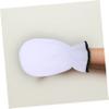 Balacoo 3 Pairs Exfoliating Hand Mask Fingerless Mittens Beauty Care Gloves Hand Moisturizing Gloves Gel Gloves Dry Hands Gloves Skin Care Gloves Hand Use Care Bag White Miss Flannel, Whitex3pcs view 2