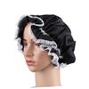 FRCOLOR Silk Sleeping Cap for Women Long Hair Drying Shower Hat Elastic Band Comfortable Satin Bonnet for Home Use view 3