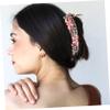 minkissy Banana Hair Clip for Thin Hair Rhinestone Decorated Ponytail Holder Stylish Water Resistant Accessory for Women for Daily Wear and Special Occasions view 2