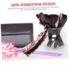 minkissy Banana Hair Clip for Thin Hair Rhinestone Decorated Ponytail Holder Stylish Water Resistant Accessory for Women for Daily Wear and Special Occasions view 3