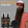 Beard Wash, Beard Conditioner w/Tea Tree Oils, Reduces Beard Dandruff & Relieves Itching, Strengthens, Softens and Nourishes Dry & Coarse Beards - Beard Shampoo w/Beard Brush 2 x 4 Fl Oz view 3