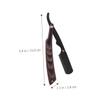 Beaupretty Men Shaving Razor Holder Compact Manual Beard Straight Razor Stand Travel-friendly Design Without Blades for Home and Travel Use view 3
