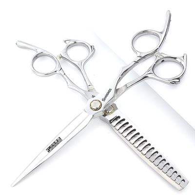 6/6.5-inch Sharonds hair clippers, professional Japanese 440C scissors, efficient scissors, scissors, comb adjuster (6.5 inch -2 pieces-B)