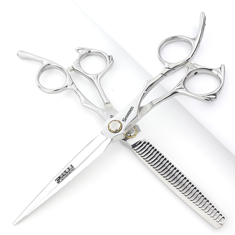 6.5-inch Sharonds hair clippers, professional Japanese 440C scissors, efficient scissors, scissors, comb adjuster