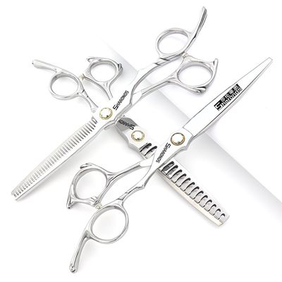 6/6.5-inch Sharonds hair clippers, professional Japanese 440C scissors, efficient scissors, scissors, comb adjuster (6.5 Inch, 3 Piece - B)