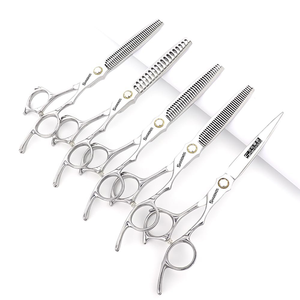 6.5-inch Sharonds hair clippers, professional Japanese 440C scissors, efficient scissors, scissors, comb adjuster
