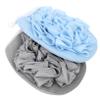 balacoo 2pcs Exfoliating Shower Wipe Skin Cleaning Bath Flower for All Skin Types Grey for Gentle Body Scrubbing and Foaming view 1