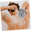 balacoo 2pcs Exfoliating Shower Wipe Skin Cleaning Bath Flower for All Skin Types Grey for Gentle Body Scrubbing and Foaming view 2