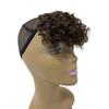 Afro Curly 100% Human Hair Bangs Soft Fluffy Kinky Curly Human Hairpieces for Black Women Clip in on Hair Extensions (Dark Brown) view 3
