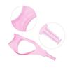 3PCS 3 in 1 Plastic Makeup Upper Lower Eye Lash Mascara Shield Guard Applicator Eyelashes Curlers Cosmetic Mascara Eyelash Comb Applicator Helper Guide Card Tool (Pink+Blue) view 2