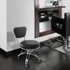 Adjustable Hydraulic Salon Chair with Backrest and Rolling Feature for Nail Salon, Spa, or Beauty Studio (Black) view 2