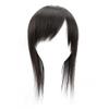 16x18 Hair Toppers for White Hair Light Human Hair Traceless Side Bangs Long Hair with Thinning Hair for Hair Loss for Woman (Dark brown,30cm/12inch) view 1
