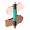 Cream Highlight Contour Stick 2 In 1 Portable Waterproof Face Shaping & Highlighter Makeup Long-lasting Dual-end Contour Luminizer Pen for Beginner (Lotus Root Pink & Coffee) view 1