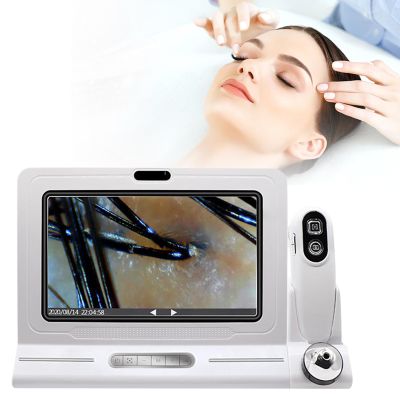 Skin Hair Scalp Detector - 11" High-Definition Display Skin Scalp Detector w/10 Million Pixels + 16G U Disk Storage + Dual Probes
