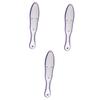 balacoo 3pcs Stainless Steel Foot Rasp for Professional Pedicure Dual-Sided Callus Remover Tool for Foot Care Ergonomic Design Washable Reusable Silver view 1