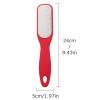 minkissy 2pcs Stainless Steel Foot File Foot Files Dead Skin Remover Foot Rasp Pedicure Tools for Dead Skin (Black Red) view 2