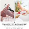 minkissy 2pcs Stainless Steel Foot File Foot Files Dead Skin Remover Foot Rasp Pedicure Tools for Dead Skin (Black Red) view 4