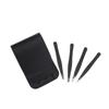 Beaupretty 12pcs Stainless Steel Eyebrow Tweezers Flat Tips Precision Tweezers for Eyebrows Portable Grooming Kit Storage Bag view 3