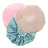 Beaupretty 3pcs Double-layer Hair Shower Caps for Women Versatile Bath Caps Lake for and Thick Hair Washable and Reusable view 1