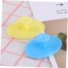 Beaupretty 2pcs Silicone Face Cleansing Brush Pad Handheld Exfoliating Scrubber for Skin Types Small Sky Blue Light Yellow Gentle Massage and Deep Cleaning for Sensitive Skin view 4
