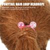 14 Pcs Double Ball Hair Ties for Girl Ball Hair Ropes Tie for Little Girl Elastic Ties Rope Elastic Tie Ponytail Holder view 3
