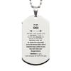 Gigi Gifts, Gigi Silver Dog Tag Keepsake Christmas Birthday Gigi for family, To My Gigi When life gives you a chance, take it don't be afraid to make a mistake. Never give up view 1