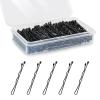 Mini Bobby Pins Black, 150 Count 1.38 Inch Small Bobby Pins with Storage Box for Kids, Girls and Women, Premium Hair Mini Pins for All Hair Types - Black view 1
