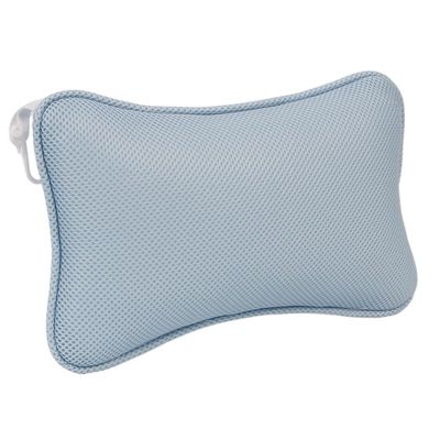Bath Pillow Almohada Suave De SPA para Baera, Soporte para Cuello Y Espalda, Gruesa Y Transpirable, Accesorios De Cojn Antideslizante para El Hogar Bathtub Pillow (Color : Blue Pillow, Size : Chin