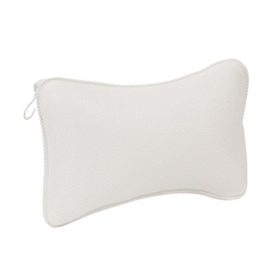 Bath Pillow Almohada Suave De SPA para Baera, Soporte para Cuello Y Espalda, Gruesa Y Transpirable, Accesorios De Cojn Antideslizante para El Hogar Bathtub Pillow (Color : White Pillow, Size : CHI