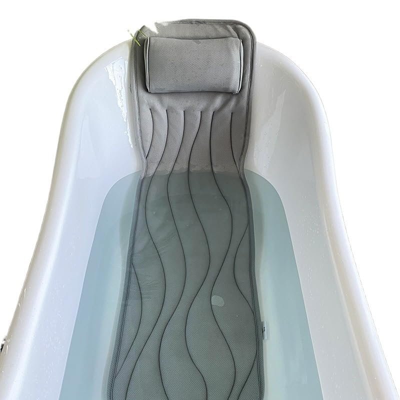 bath pillow Almohada De Bao De Cuerpo Completo, Cojn De Bao Antideslizante Mejorado Para Baera, Colchn De Almohada De Baera De Spa Para Cabeza, Cuello, Hombros Y Descanso De Espalda bathtub pill
