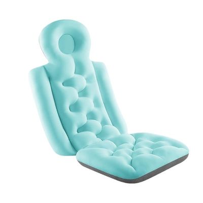 Bath Pillow Almohada De Bao Antideslizante Impermeable, Cojn Cmodo para Spa, Baera, Cuello Y Espalda, Suministro De Bao Relajante Bathtub Pillow (Color : Blue Conjoined Style)