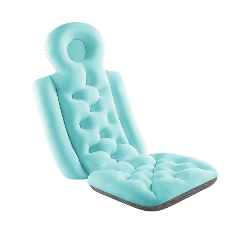 Bath Pillow Almohada De Bao Antideslizante Impermeable, Cojn Cmodo para Spa, Baera, Cuello Y Espalda, Suministro De Bao Relajante Bathtub Pillow (Color : Blue Conjoined Style)