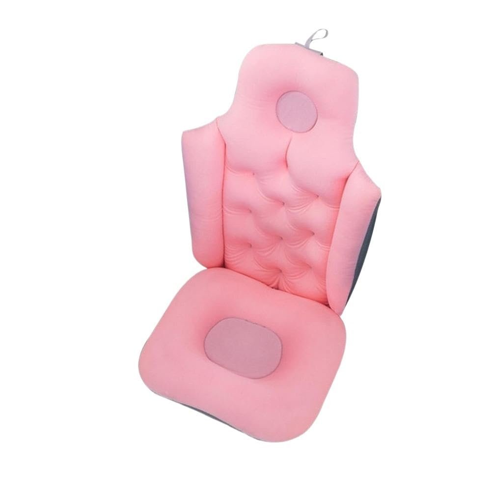 Bath Pillow Almohada De Cuerpo Completo para Baera, Cojn De Suspensin, Cubo De Bao Antideslizante, Soporte Adicional, Reposacabezas, Relajacin para La Cabeza, Spa Ergonmico Bathtub Pillow (Colo