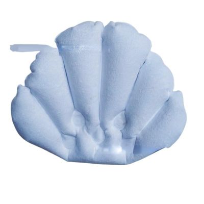 Bath Pillow Almohada De Bao Inflable En Forma De Abanico Suave, Soporte para El Cuello Con Ventosas, Cojn De Spa, Cojn De Baera, Viajes Al Aire Libre Bathtub Pillow (Color : White, Size : China