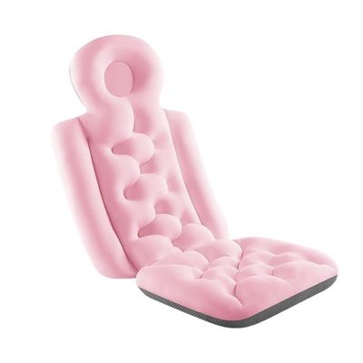 Bath Pillow Almohada De Bao Antideslizante Impermeable, Cojn Cmodo para Spa, Baera, Cuello Y Espalda, Suministro De Bao Relajante Bathtub Pillow (Color : Pink Conjoined style-01)
