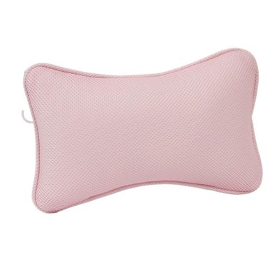 Bath Pillow Almohada Suave De SPA para Baera, Soporte para Cuello Y Espalda, Gruesa Y Transpirable, Accesorios De Cojn Antideslizante para El Hogar Bathtub Pillow (Color : Pink Pillow, Size : Chin