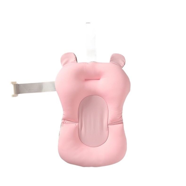 Bath Pillow Cojn De Bao Porttil para Beb Recin Nacido, Asiento Antideslizante, Baera Flotante, Soporte De Ducha, Alfombrilla De Seguridad Bathtub Pillow (Color : Pink)